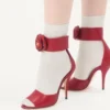 Drip Rose Sandaletten aus Zickleinleder mit Kristallen 105 mm Drip Rose Sandaletten aus Zickleinleder mit Kristallen 105 mm