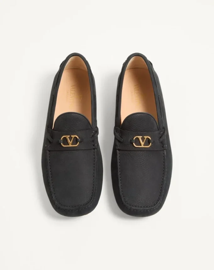 Driver Fastaway Loafer aus Hirschwildleder