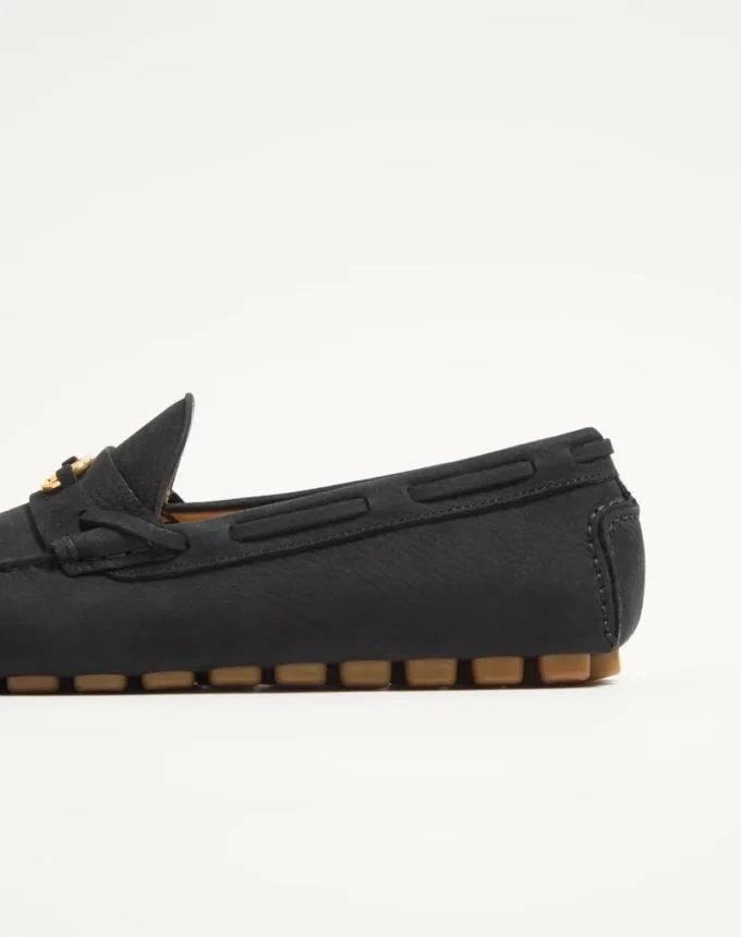 Driver Fastaway Loafer aus Hirschwildleder