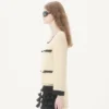 Einfarbige Tweedjacke aus Wolle Einfarbige Tweedjacke aus Wolle