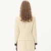Einfarbige Tweedjacke aus Wolle Einfarbige Tweedjacke aus Wolle