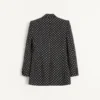 Einreihige Jacke aus Shantung-Seide mit Plusdepois-Print Einreihige Jacke aus Shantung-Seide mit Plusdepois-Print