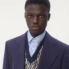 Einreihige Jacke aus Wollgabardine Einreihige Jacke aus Wollgabardine