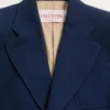Einreihige Jacke aus Wollgabardine Einreihige Jacke aus Wollgabardine