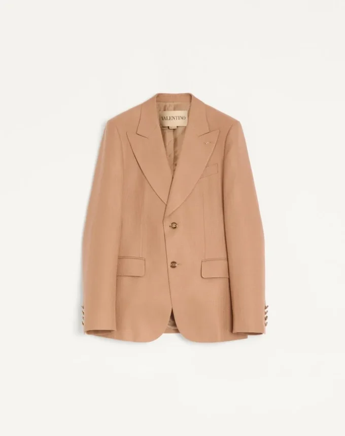 Einreihige Viskosejacke Einreihige Viskosejacke