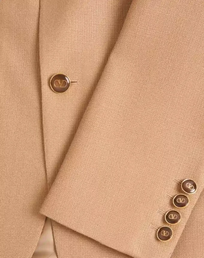Einreihige Viskosejacke Einreihige Viskosejacke