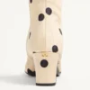 Equivoque-Stiefel aus Moiré-Plus-De-Pois-Stoff 60 mm Equivoque-Stiefel aus Moiré-Plus-De-Pois-Stoff 60 mm