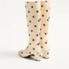 Equivoque-Stiefel aus Moiré-Plus-De-Pois-Stoff 60 mm Equivoque-Stiefel aus Moiré-Plus-De-Pois-Stoff 60 mm