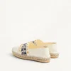 Espadrilles aus Nappaleder mit Traubenstickerei 20 mm Espadrilles aus Nappaleder mit Traubenstickerei 20 mm