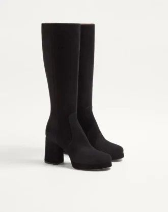 Fawcette Plateau-Stiefel aus Crust-Leder 90 mm
