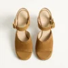 Fawcette Plateausandalen aus Spaltleder 100 mm Fawcette Plateausandalen aus Spaltleder 100 mm