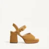 Fawcette Plateausandalen aus Spaltleder 100 mm Fawcette Plateausandalen aus Spaltleder 100 mm