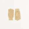Fingerlose Strickhandschuhe aus Lurex