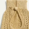 Fingerlose Strickhandschuhe aus Lurex