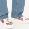 Freedots Low-Top-Sneaker aus Kalbsleder und Voyage Imaginaire-Stoff Freedots Low-Top-Sneaker aus Kalbsleder und Voyage Imaginaire-Stoff