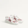 Freedots Low-Top-Sneaker aus Kalbsleder und Voyage Imaginaire-Stoff Freedots Low-Top-Sneaker aus Kalbsleder und Voyage Imaginaire-Stoff