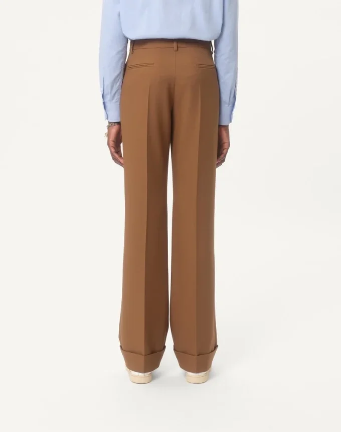 Gabardine-Hose mit Nylon-Bündchen Gabardine-Hose mit Nylon-Bündchen