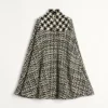 Geometrisches Tweed-Cape Geometrisches Tweed-Cape