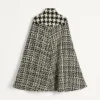 Geometrisches Tweed-Cape Geometrisches Tweed-Cape