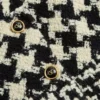 Geometrisches Tweed-Cape Geometrisches Tweed-Cape
