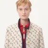 Gepolsterter Caban mit Cherryfic-Print-Jacquard Gepolsterter Caban mit Cherryfic-Print-Jacquard