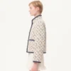 Gepolsterter Caban mit Cherryfic-Print-Jacquard Gepolsterter Caban mit Cherryfic-Print-Jacquard