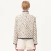 Gepolsterter Caban mit Cherryfic-Print-Jacquard Gepolsterter Caban mit Cherryfic-Print-Jacquard