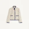 Gepolsterter Caban mit Cherryfic-Print-Jacquard Gepolsterter Caban mit Cherryfic-Print-Jacquard
