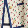 Gepolsterter Caban mit Cherryfic-Print-Jacquard Gepolsterter Caban mit Cherryfic-Print-Jacquard