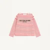 Gestreiftes Jersey-Baumwoll-T-Shirt Gestreiftes Jersey-Baumwoll-T-Shirt