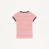 Gestreiftes Jersey-Baumwoll-T-Shirt Gestreiftes Jersey-Baumwoll-T-Shirt