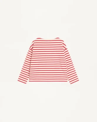 Gestreiftes Jersey-Baumwoll-T-Shirt