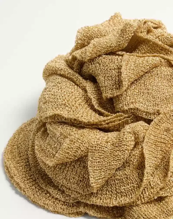 Gestrickter Lurex-Schal