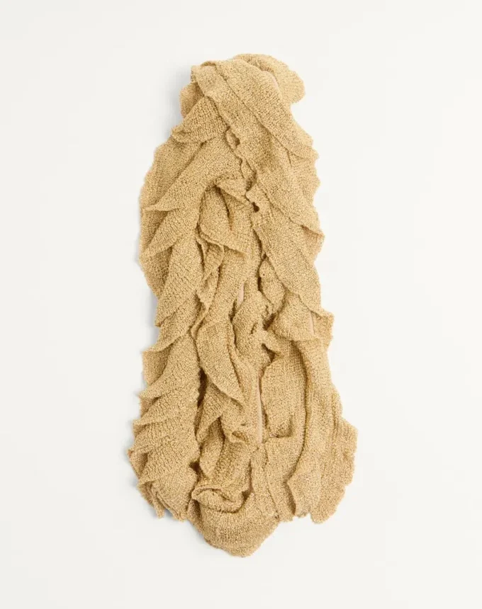 Gestrickter Lurex-Schal