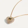 Halskette „Coeur Royal” aus Metall, Emaille und Swarovski®-Kristallen