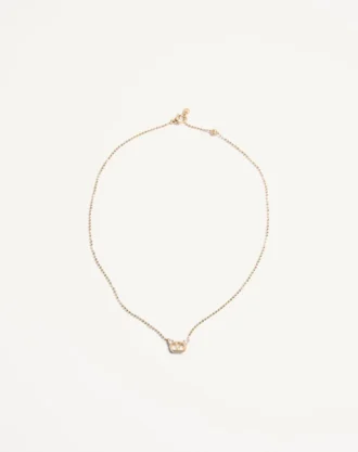 Halskette „Ovalette” aus Metall und Swarovski®-Kristallen