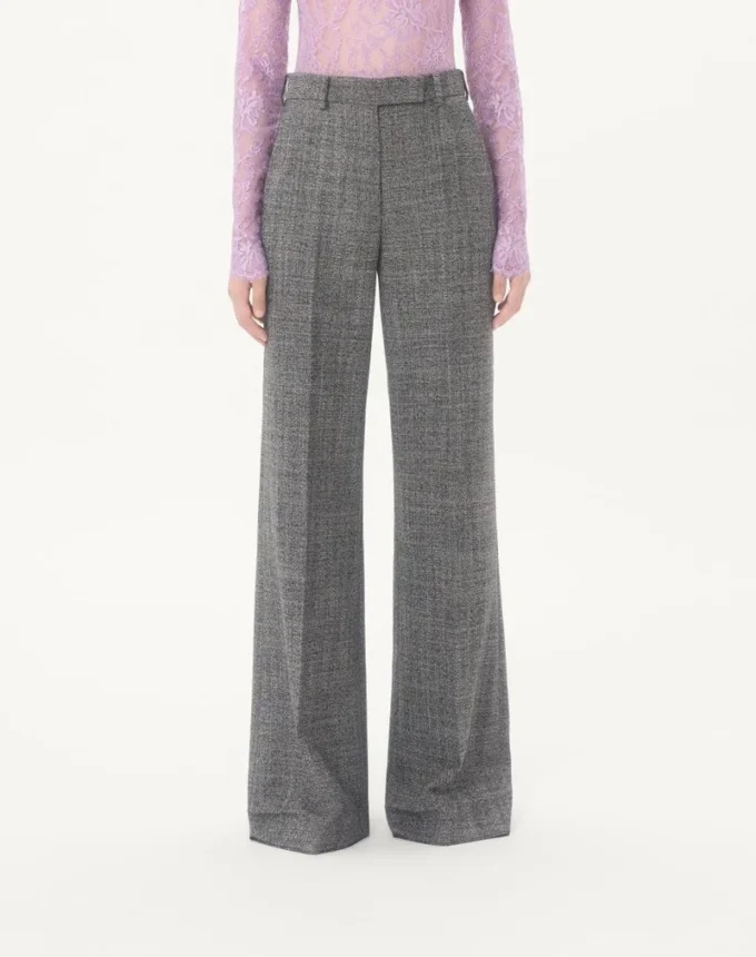 Hose aus Mouliné-Wolle Hose aus Mouliné-Wolle