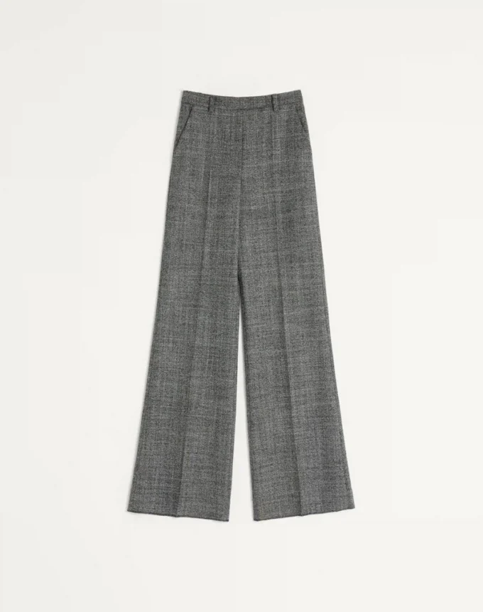 Hose aus Mouliné-Wolle Hose aus Mouliné-Wolle