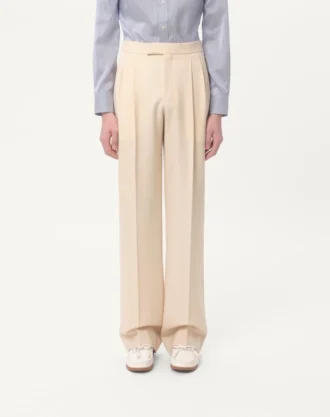 Hose aus Wollgabardine