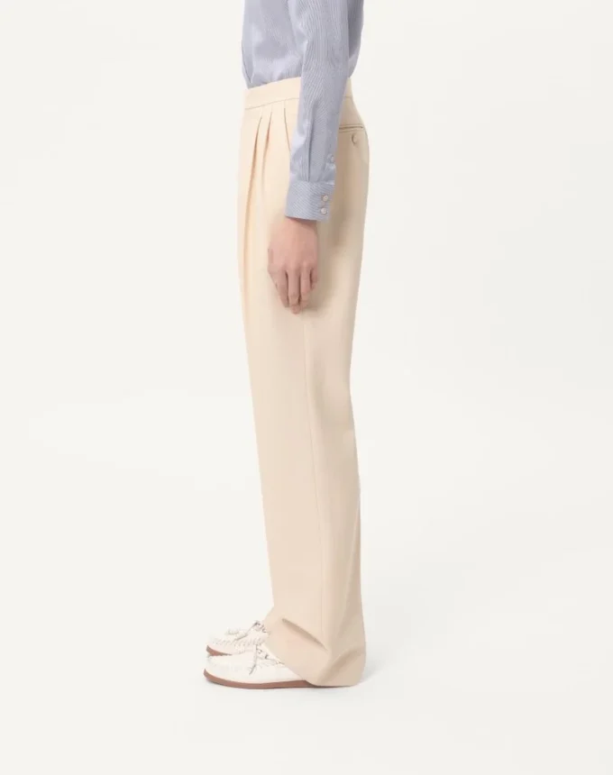 Hose aus Wollgabardine Hose aus Wollgabardine