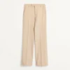 Hose aus Wollgabardine mit Umschlag Hose aus Wollgabardine mit Umschlag