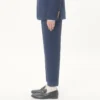 Hose aus Wollgabardine mit Umschlag Hose aus Wollgabardine mit Umschlag