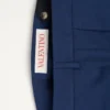 Hose aus Wollgabardine mit Umschlag Hose aus Wollgabardine mit Umschlag