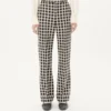 Hose aus Wollmischung mit Karomuster und Umschlag Hose aus Wollmischung mit Karomuster und Umschlag