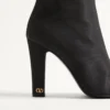 Hotty Shantung-Stoffstiefel mit Federn 100 mm Hotty Shantung-Stoffstiefel mit Federn 100 mm