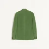 Jacke aus Baumwollsamt und gewaschenem Leinen mit Stehkragen Jacke aus Baumwollsamt und gewaschenem Leinen mit Stehkragen