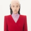 Jacke aus Wollkrepp mit kontrastierender Schleife Jacke aus Wollkrepp mit kontrastierender Schleife
