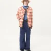 Jacke aus Wollmischung mit V-Karomuster Jacke aus Wollmischung mit V-Karomuster