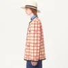 Jacke aus Wollmischung mit V-Karomuster Jacke aus Wollmischung mit V-Karomuster