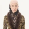 Jacquard-Strickjacke mit Animal-Print und Lurex Jacquard-Strickjacke mit Animal-Print und Lurex